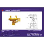 ABS涂1层洗眼器 9304 上海红安EQW直销紧9急挂壁式 洗眼器00663