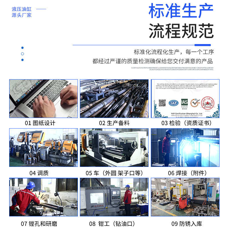 厂家HOB中压型液压油缸定制非标拉杆双向增压油缸大型磨具压铸缸