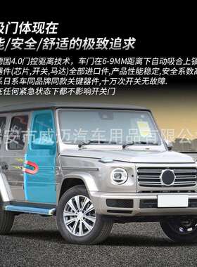 适用奔驰G级电吸门W464电动19-24款汽车锁W465门锁BJ80大G改装463