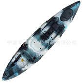 独木舟3.63米 新款 开放式 路亚艇钓鱼船 厂家 单人皮划艇塑料硬艇