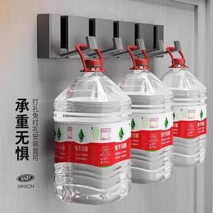 枪灰挂衣钩免打孔门后挂衣架墙上壁挂钩进门玄关加厚排钩衣帽挂钩