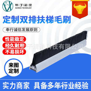 批发EN-11双通道扶梯毛刷5阻燃尼龙毛刷 单双排防尘自动条形毛刷
