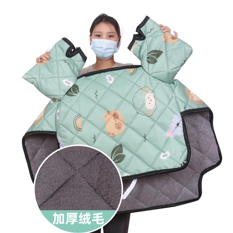 新款直销电动摩托车挡风被冬季加绒加厚电车挡风衣防水防风耐脏挡