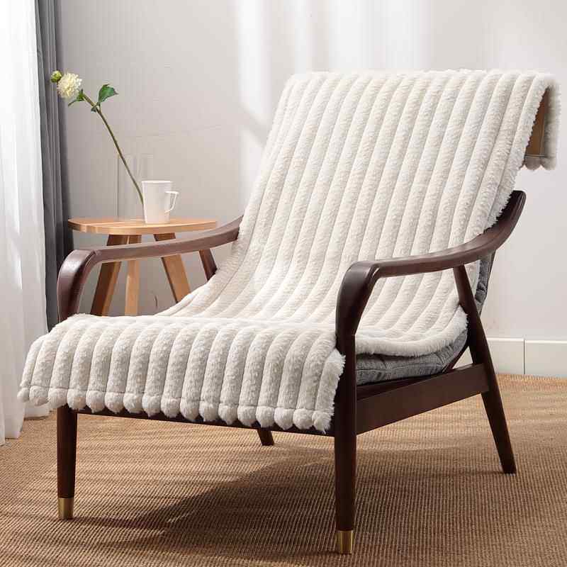 毛绒四季单人沙发盖布沙发垫躺椅连体座椅垫脚踏垫子防滑单个坐垫