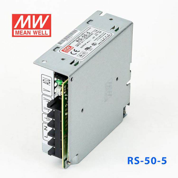 明纬开关电源RS-50-3.3 5V10A12V4.2A15V24V2.2A48稳压驱动NES-50