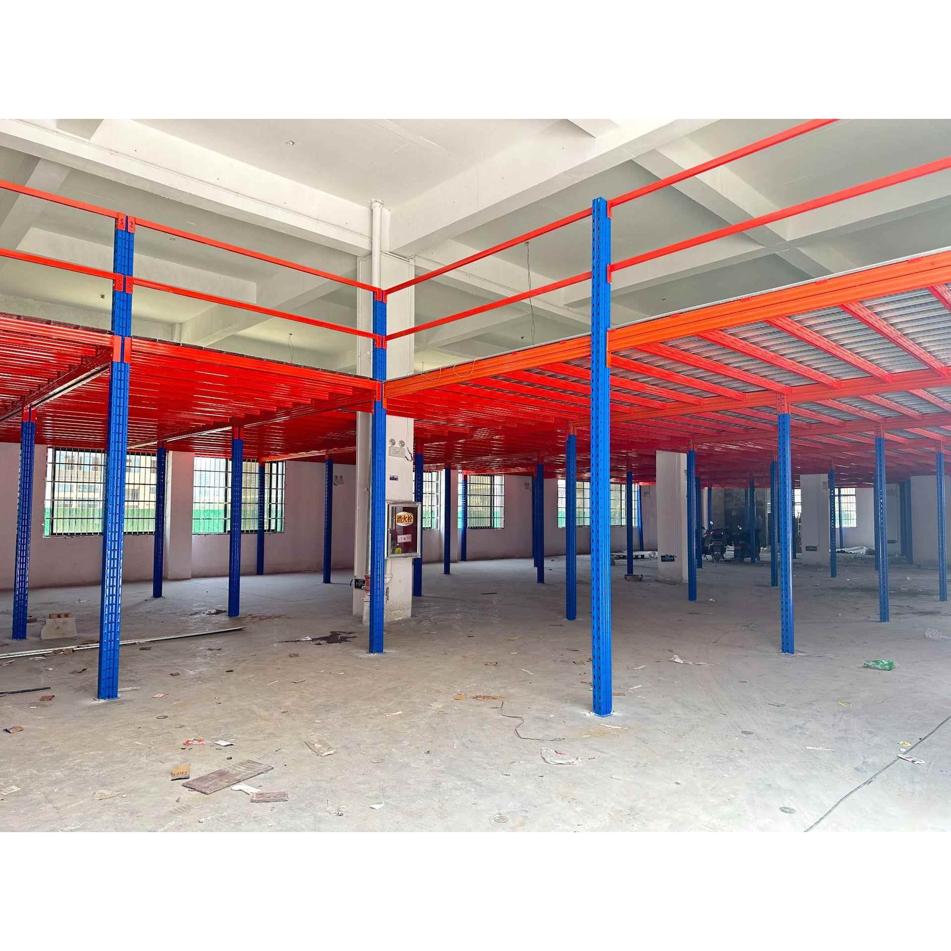 楼货架台搭拆建可卸隔二层钢结构平Q012台货阁架重型阁楼式平平台