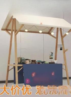 集市市位木质展示摊架夜市AL100486摊活动棚户外台集商场可折叠花