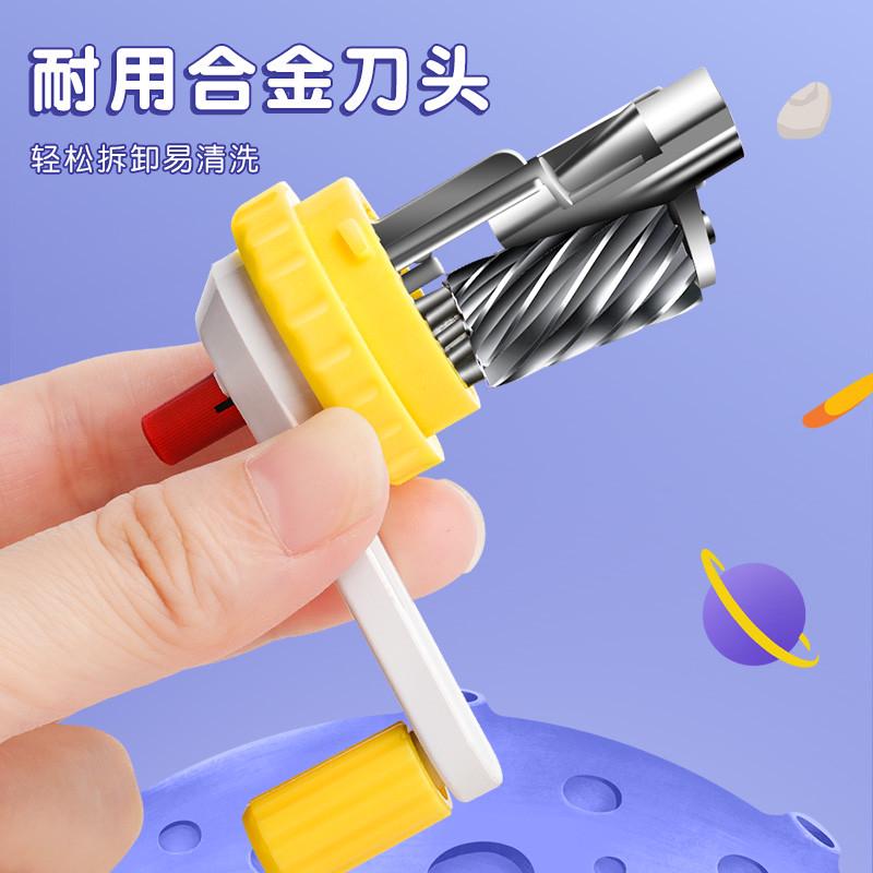 卷笔刀削笔器转笔刀男孩小学生专用削笔刀儿童卡通火箭造型手摇刨