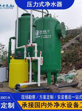 工业水处理过滤罐碳钢防腐净水设备地下水自来水除铁锰过滤装置