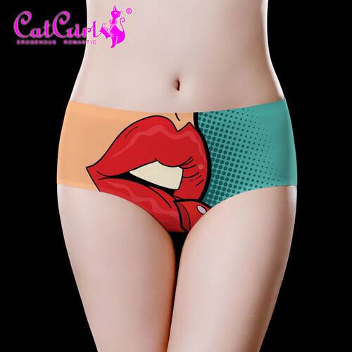 Untouched underwear, mid waist women's one-piece triangle