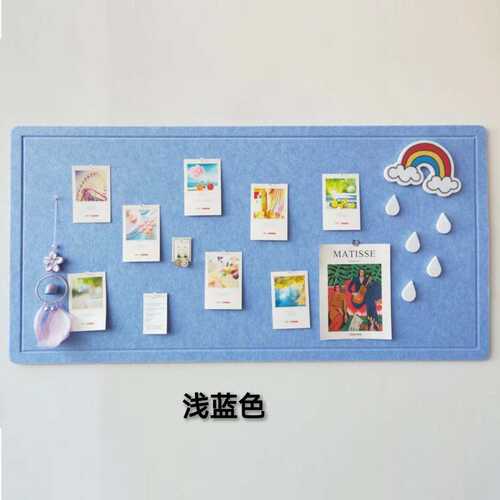 学校专用板留言板作品展示软木板公告栏隔音防磕碰彩色毛毡板