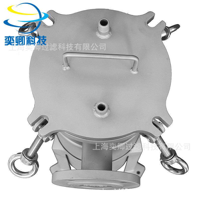 供应袋式过滤器不锈钢单袋平盖吊环大流量操作便捷滤芯高效