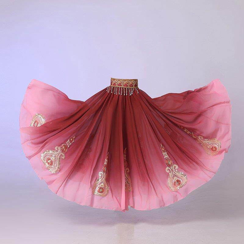 正品款新疆舞蹈维吾族演出开场服舞大摆练习裙艺考民裙族服装女新