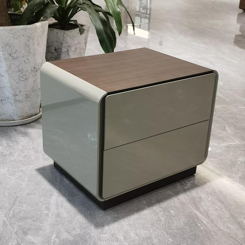 XK16号柜现代简约实木烤漆床头柜家用小户型轻奢卧室床头收纳柜床