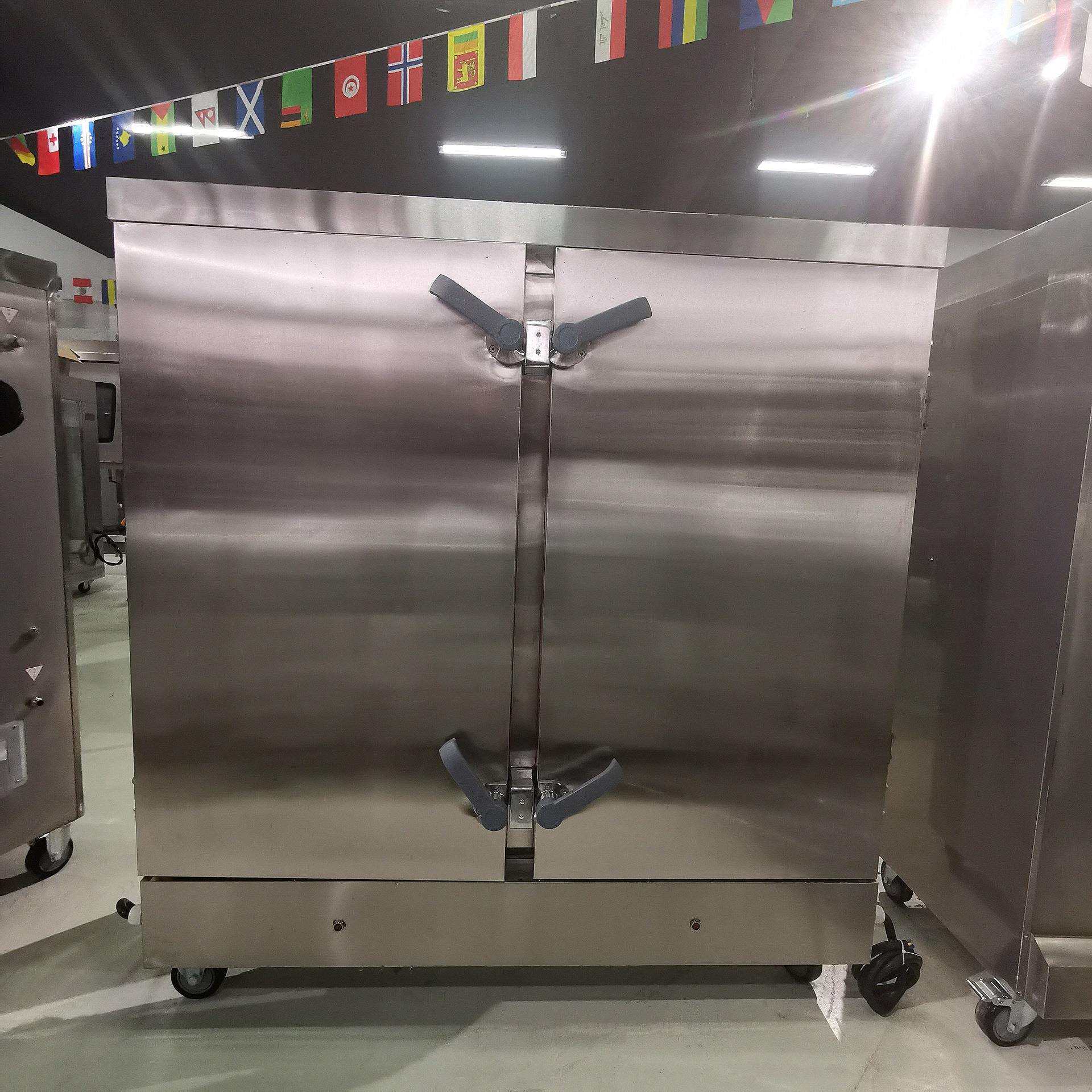 电汽两用型24盘蒸饭柜双开门大型蒸炉食堂蒸饭设备酒店蒸菜炉