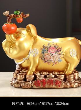 高档客境厅玄关户进门鞋柜放入钥匙收纳摆式件葫芦禅意覆古中乔迁