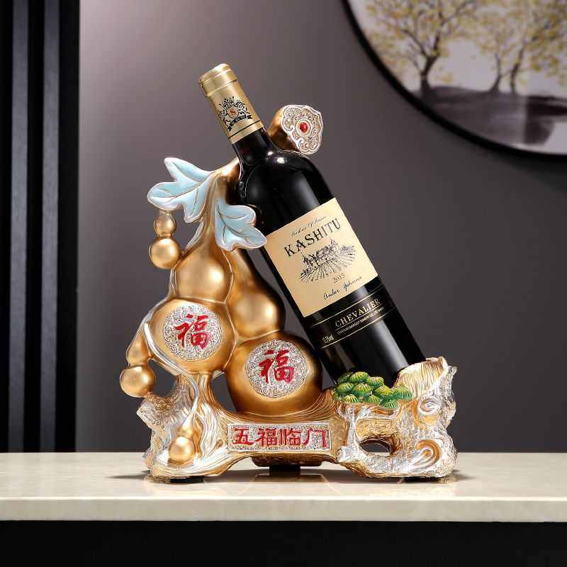 轻奢高档创意客厅玄关家用斜放葡萄酒架子酒柜装饰品马红酒架摆件,家居饰品,装饰摆件,淘宝优惠券,粉丝福利购,淘宝优惠卷