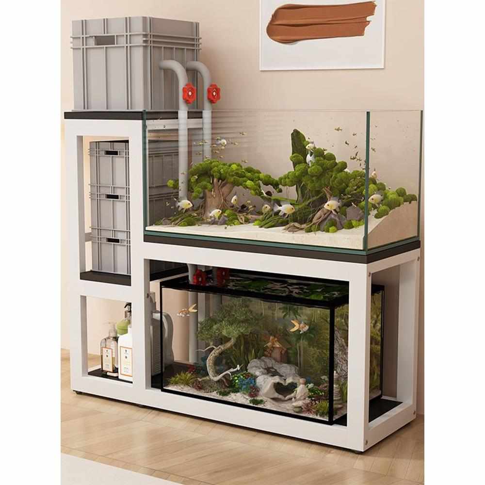 鱼缸架子家用鱼缸底柜水族箱专用金属承重底座落地多层龟缸置物架