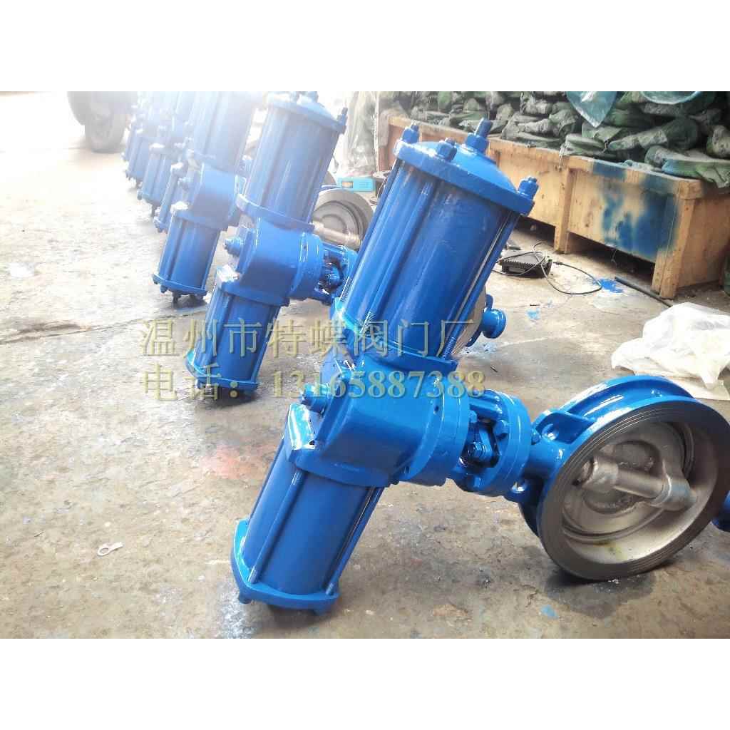 爱凯斯硬密封 D673H 气动对夹蝶阀 法兰蝶阀 开关型 调节型