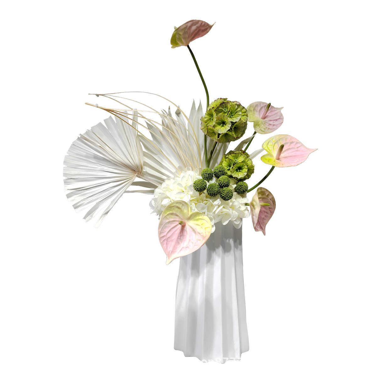 现代轻奢仿真花艺摆件酒店售楼处样板房别墅餐桌假花绿植装饰摆设