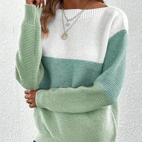 B 59651 Women Basic Sweater Fashionable Plain时尚毛衣