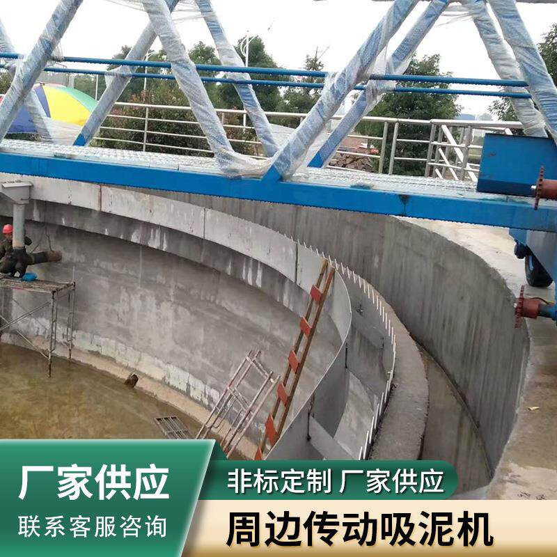 周边传动吸泥机 行车式单管刮吸泥机 半桥周边传动刮吸泥机江苏