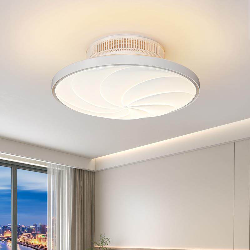 无叶风扇灯极简卧室餐厅书房风扇灯全光谱护眼儿童房吸顶电扇灯