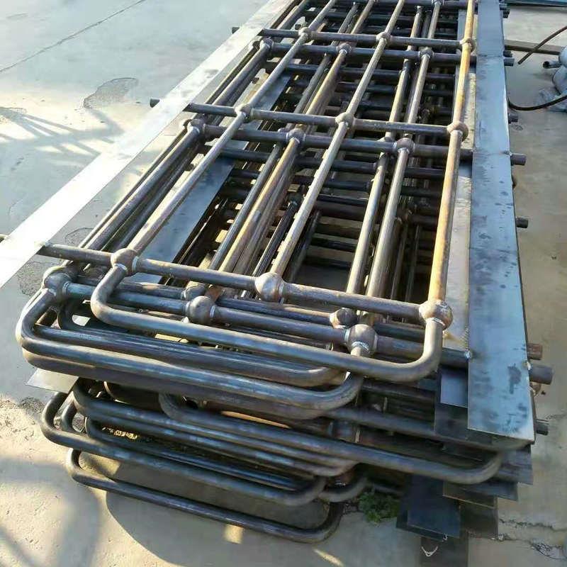 厂家可定制建筑楼梯栏杆钢梯钢梯走道球形立柱栏杆扶手