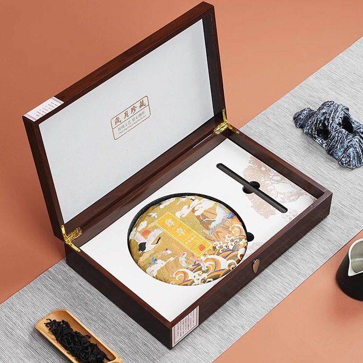 木质茶饼收纳盒200/357g福鼎白茶普洱茶饼礼盒空盒高档通用可定制