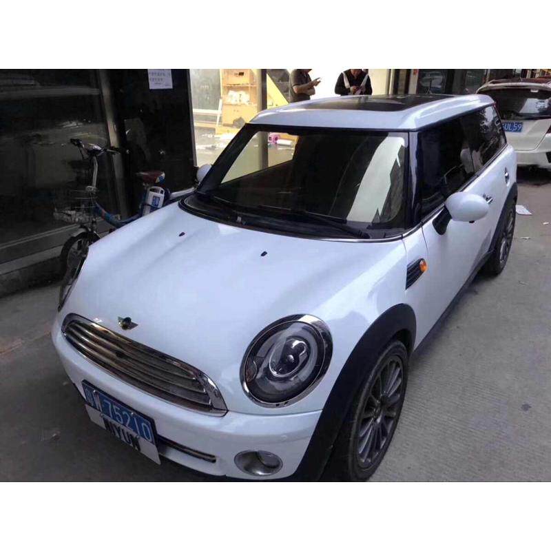 高亮水晶钢琴白车身膜 钢琴黑改色膜 亮面水晶白 汽车改色贴膜