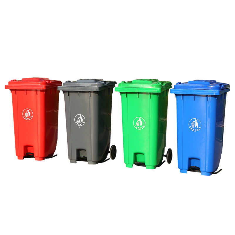 厂家批发 户外大号加厚垃圾桶环卫垃圾桶带盖240L脚踏分类垃圾桶