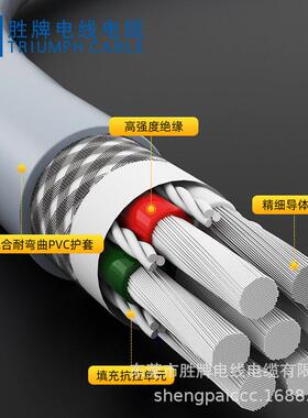 柔性耐弯折1000万次2464-18A/3C带屏蔽机器人拖链电缆 黑色现货