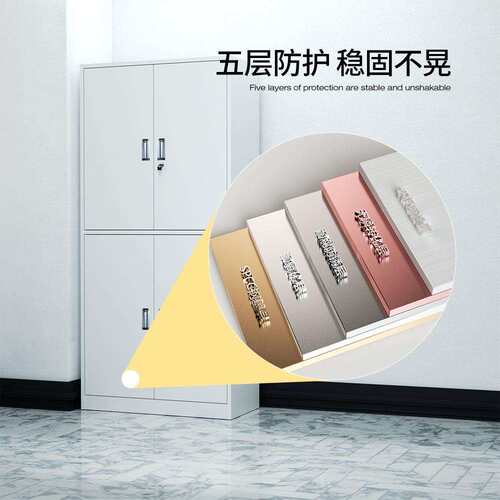 文FH-X1件柜柜公柜铁柜档案柜资料柜带锁矮柜储物柜皮财务办抽屉