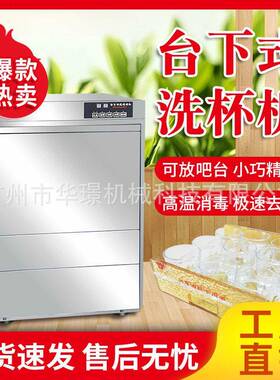 华璟学校饭店餐厅小型洗碗机台下式商用全自动小型酒吧KTV洗杯机