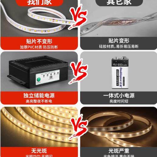 工程太阳能灯带户外防水庭院阳台氛围室外led线条闪灯RGB变色