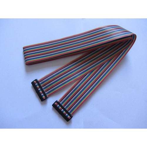 牛角排线IDC FC-10P/20P/26P/34P/40P定制彩排线2.54mmFC压线头