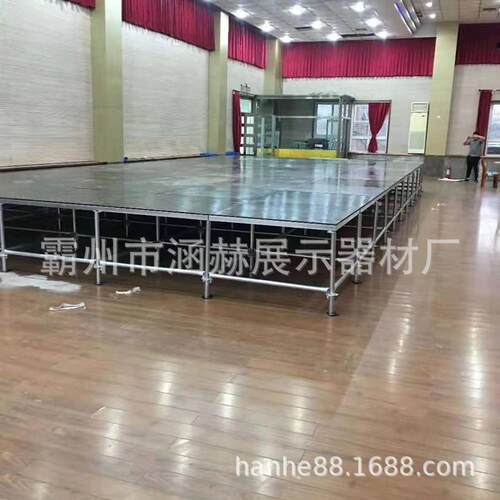 厂家婚庆舞台户外搭建雷亚桁架可升降T台演出台展台可移动