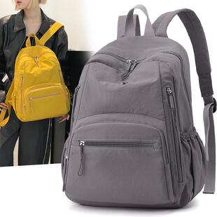 高质感双肩包女学生ins百搭出去玩新款超轻防水降落伞尼龙布女大