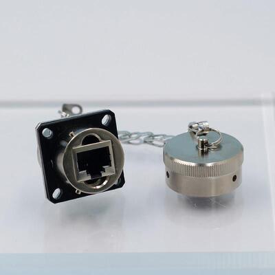 YW系列圆形连接器双网口RJ45 YW122F01 航空插头 厂家直销