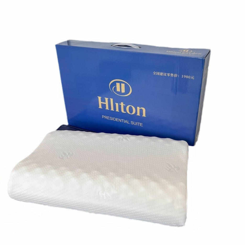 乳胶枕头活动礼品乳胶枕芯工厂直播爆款慢回弹成人护颈椎枕头