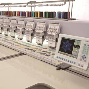 全新电脑高速绣花机9针12针20头等多头成衣刺绣机器