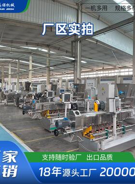 膨化设备生产厂家真诺休闲食品双螺杆挤压机苦荞小麻花加工机械