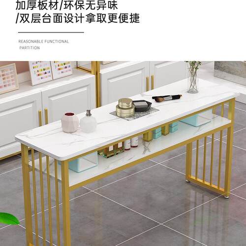 时尚网红美甲桌椅套装简约经济型美甲店桌子日式单双人美甲台