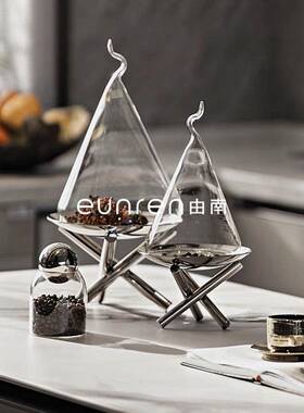 简约现代金属甜品托盘茶几水果盘软装饰品样板间餐桌餐盘收纳摆件