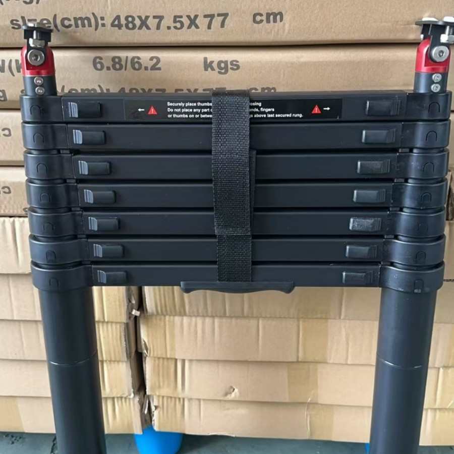 车顶帐篷梯子车顶行李架户外露营休闲折叠一键伸缩梯多键收缩直梯