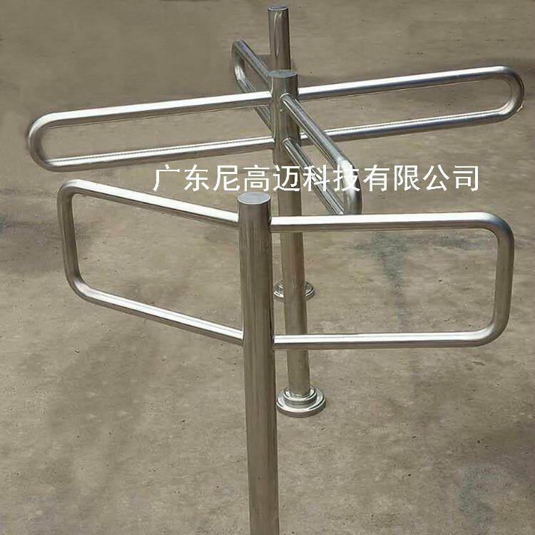 超市入口转匝导向门旋转十字半高闸沈阳手动单向半高转闸厂家价格