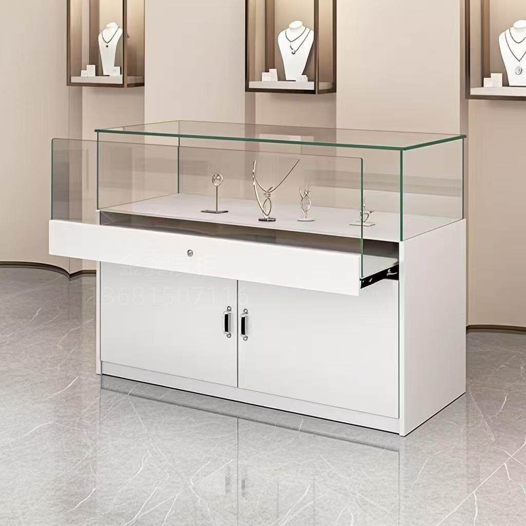 等值商场玻璃柜展示柜珠宝首饰柜台样品展览陈列柜博物馆文物展柜