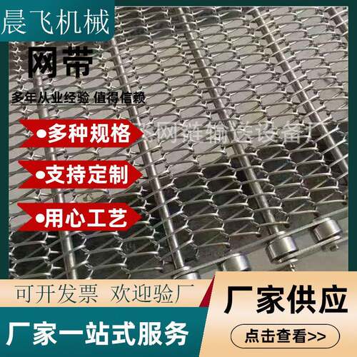 厂家供应04不锈钢乙型网带输送带传送链条药品食品传动网带