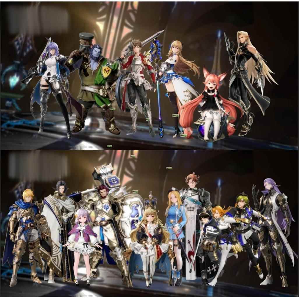 gran saga模型gransaga韩国手游角色怪物NPC带骨骼动作fbx 3dmax