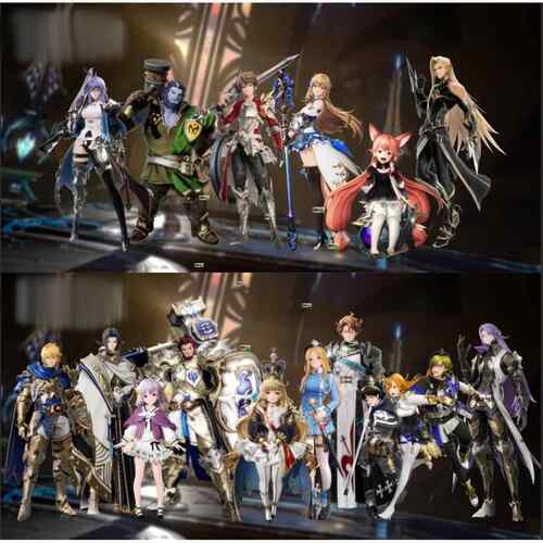 gran saga模型gransaga韩国手游角色怪物NPC带骨骼动作fbx 3dmax